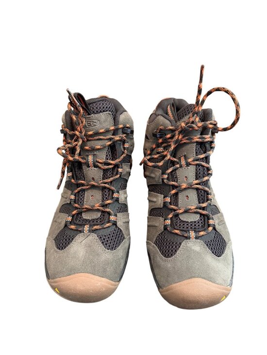 Keen Mens Waterproof Hiking Boots Size 9 Gray & Black Rugged Outdoor Footwear main image 4